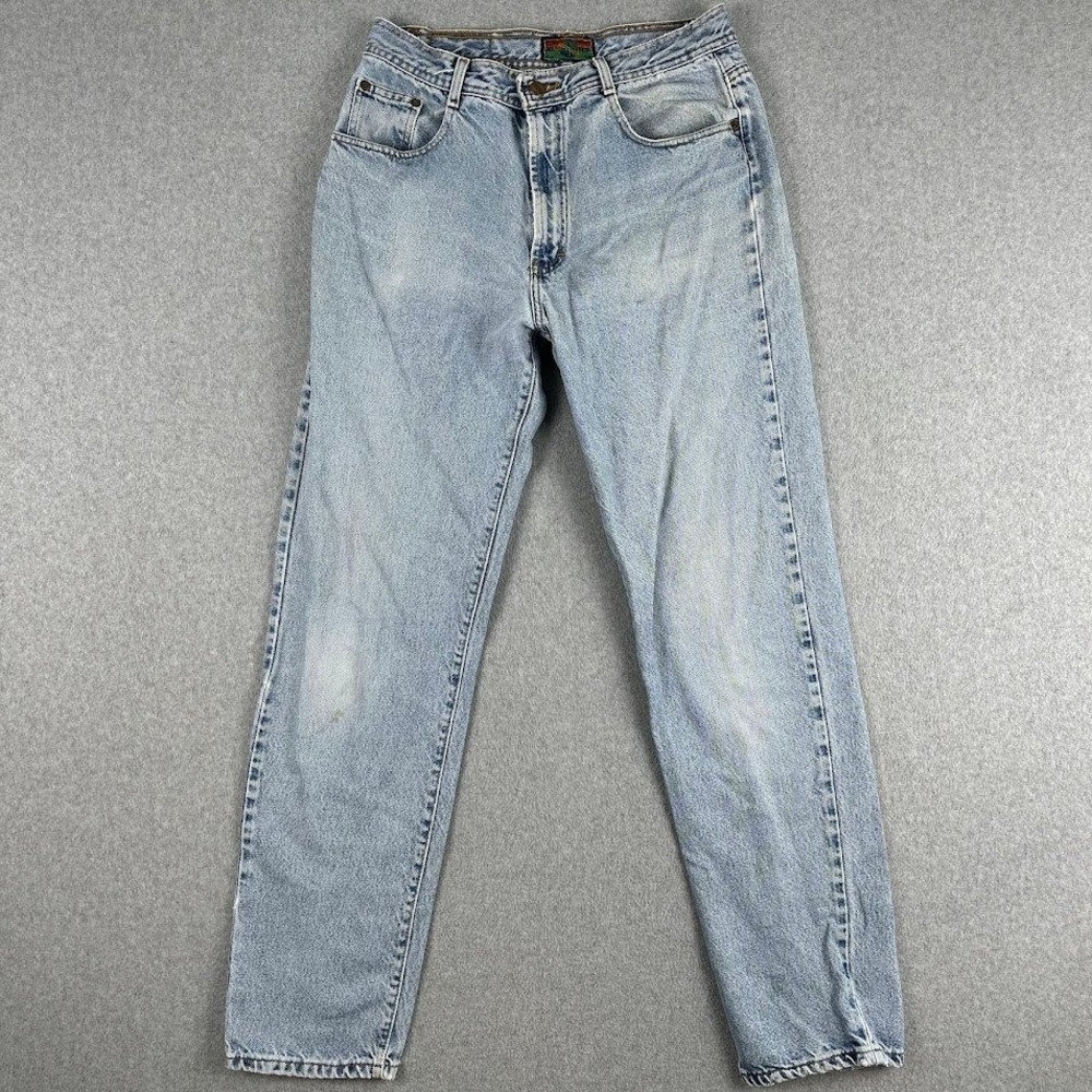 Vintage 90s Structure Jeans‎ Mens 34x34 Light Wash Straight Leg Made in USA 1995
